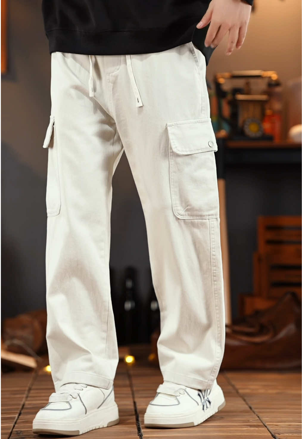 Quần cargo pants nam nữ lưng thun túi hộp ống suông rộng chất vải kaki #quankaki #quankakinam #quankakituihop #viralvideo #xuhuongtiktok 