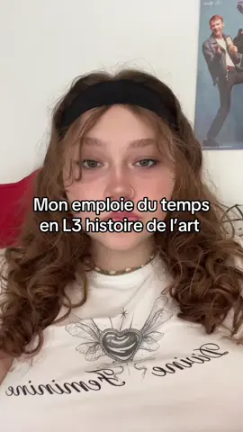 Et j ai pas encore fait mon inscription pédagogique ☝🏻 #pourtoi #fyp #licence #histoiredelart #emploidutemps 