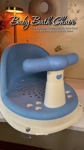 Baby Bath Seat 2 in 1 Safety Non-slip Baby Stool with Backrest Baby Bath Seat, Baby Bathtub Stand #babybathchair #bathchair #bathseat #babybathseat 
