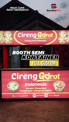 Booth Semi Kontainer Full Custom🤩 Interiornya apa saja? Yuk cek Boothers>> #shortvideo #booth #foryoupage #fyp #neonbox 