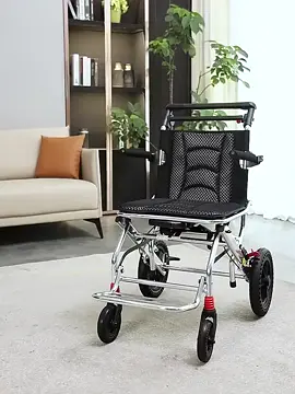 วีลแชร์ พับได้ รถเข็นผู้ป่วย wheelchair รถเข็นผู้ใหญ่ พับได้น้ำหนักเบาท่อเหล็กหนาสกู๊ตเตอร์ผู้สูงอายุรถเข็นแบบพกพา
