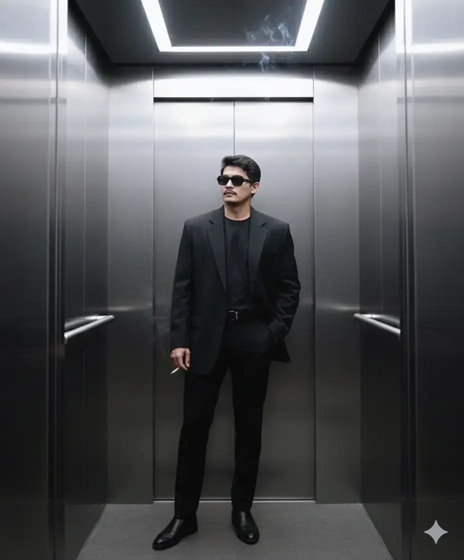 MAFIA MODEREN😎 Cara Edit Bikin Foto Ai Foto Di Dalam Lift 1. Masuk Ke Aplikasi Google Gemini 2. Lalu Tekan Tanda (+) 3. Masukan Foto Yg Ada Di Galeri 4. Salin Prompt Nya edit foto itu menjadi berdiri santai di dalam lift bergaya modern dengan dinding logam sa reflektif. ia mengenakan outfit serba hitam: blazer oversize, dan celana panjang. Memakai kacamata hitam, dan memegang secangkir take-away. gaya elegan dan edgy degan nuansa misterius. pencahayaan redup dari lampu neon di langit-langit menciptakan bayangan halus. 5. Jangan Lupa Like Selamat Mencoba #Fyppp  #GeminiAi  #Trend  #Viral 