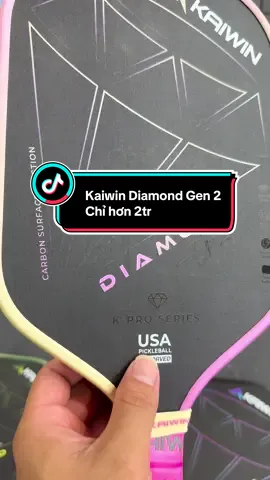 Vợt Pickleball Diamond Gen 2 giá chỉ hơn 2 củ.#jpsport #pickleballchinhhang #votpickleball #kaiwindiamondgen2 #kaiwindiamond 
