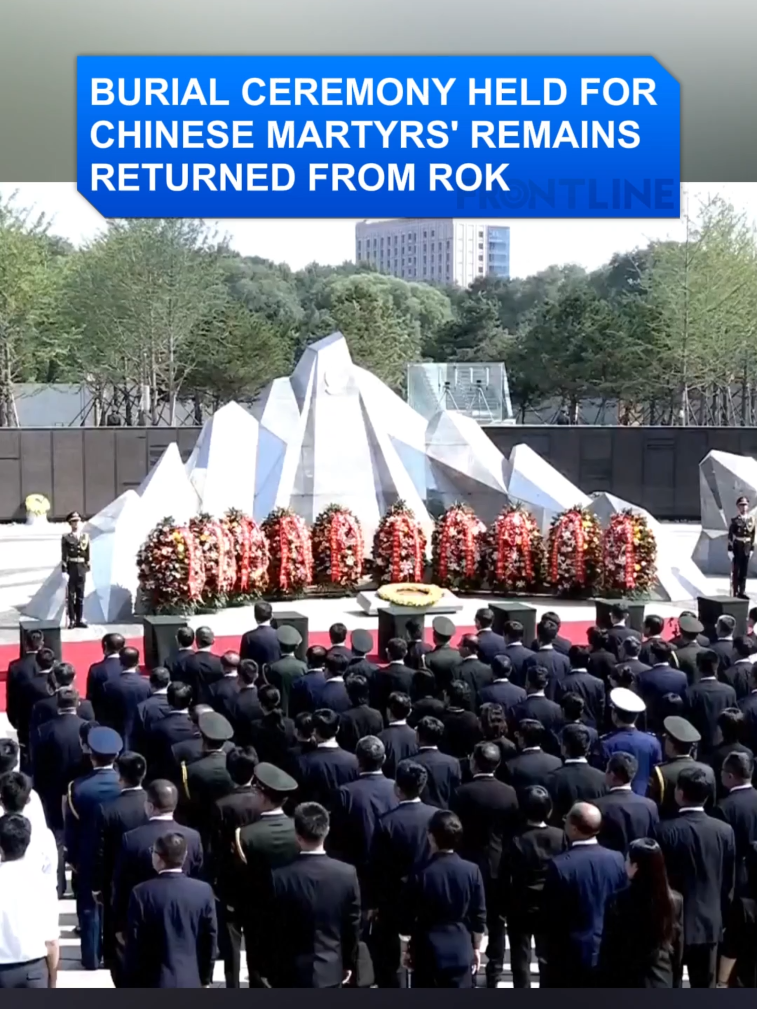 The remains of 30 Chinese People's Volunteers (CPV) soldiers who lost their lives during the War to Resist U.S. Aggression and Aid Korea (1950-1953) were laid to rest on Saturday in Shenyang, capital of northeast China's Liaoning Province. #China #ROK #Korea #Korean #US #UnitedStates