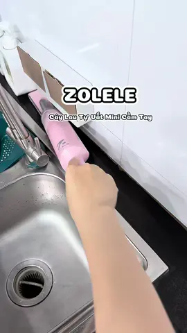 Cây lau tự vắt mini, bẩn ở đâu lau sạch tới đó 👍#xuhuongtiktok #xuhuong #vairal #caylaumini #zolele 