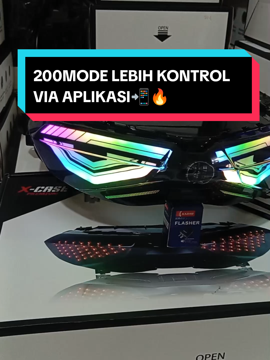 Buat Nmax New kalian nih Sob Lampu Stop RGB Multicolour 200Mode lebih kontrol pakai Aplikasi #stoplamplazy #nmaxnew #nmax155 #nmaxmodifikasi #fyp 
