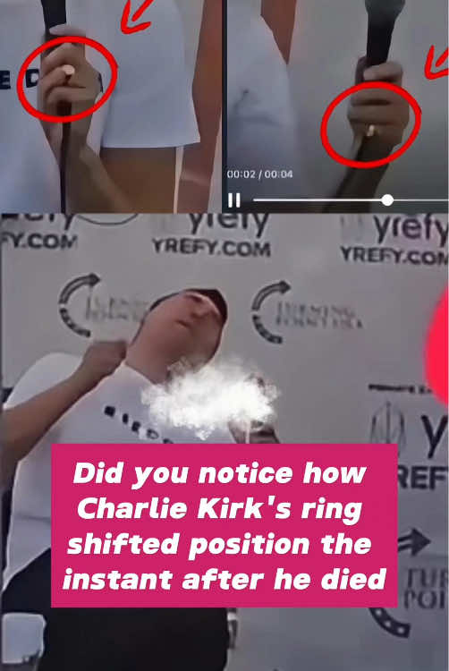 Did you notice how Charlie Kirk ring shift position the instait after he died #fyp #foryoupage #charliesangelsunite 