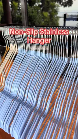 Non-slip stainless hanger #hanger #stainlesshanger #thingsworthbuying 