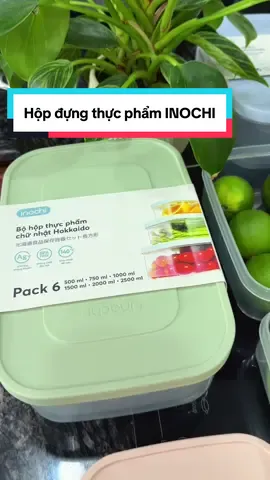 Hộp đựng thực phẩm INOCHI nhựa nguyên sinh cao cấp an toàn sử dụng, đa công năng, tiện dụng #hopdung #inochi #hopdungthucphamtulanh #xuhuong #giadung 