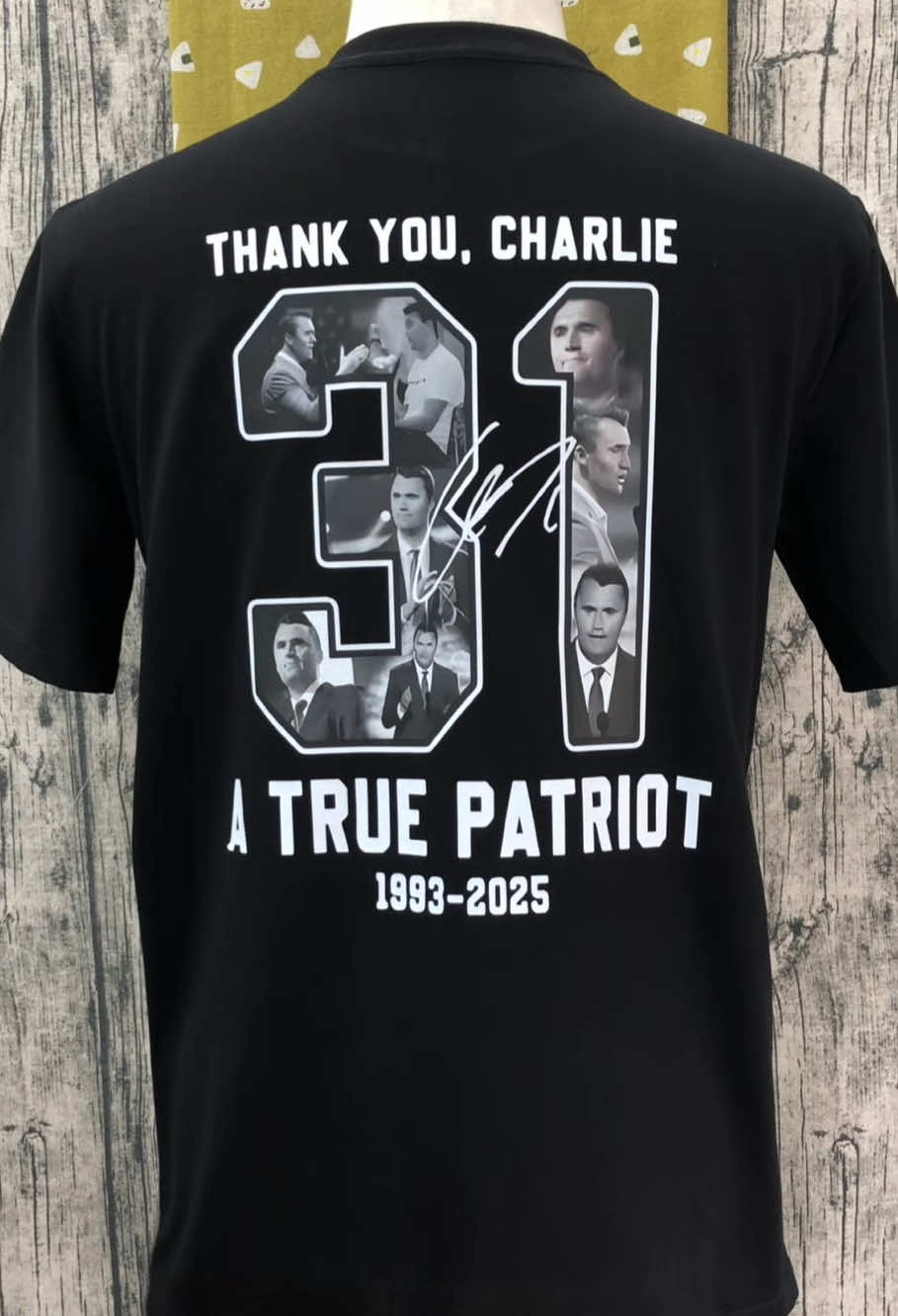 Freedom Charlie Kirk T-shirt, Thank You Charlie 1993-2025 - A True Patriot T-shirt 