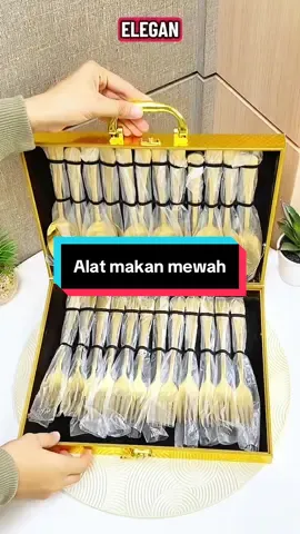 Makan jadi lebih mewah dengan set sendok garpu ini. #setsendokgarpu #sendokgarpu #fyppppppppppppppppppppppp #foryoupage #produkviral 