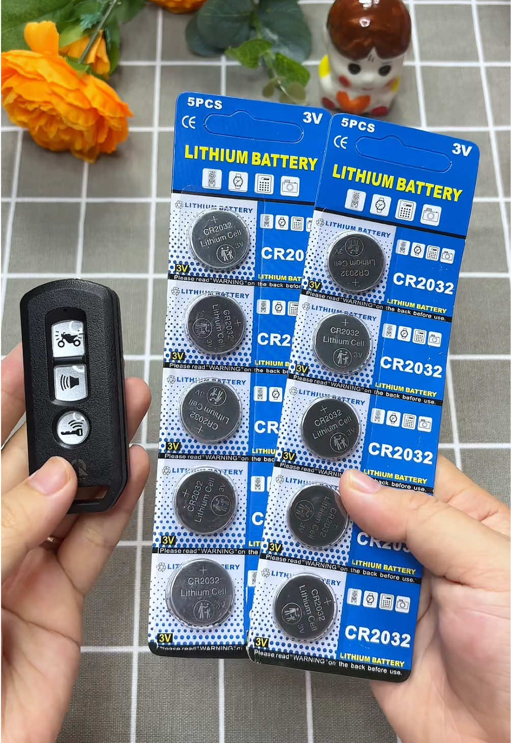 2 vỉ Pin CR2032 thay điều khiển xe chưa tới 45k miễn phí ship #pincr2032 #remote #cr2032 #xuhuong #viral 