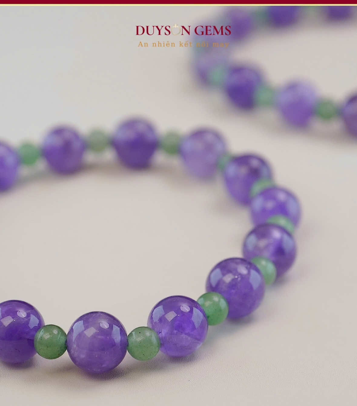 Vòng tay Đá Tự Nhiên Thạch Anh tím mix Thạch Anh Dâu Xanh DUYSON GEMS✨ #duysongems #datunhien #danangluong #thachanh #daphongthuy 