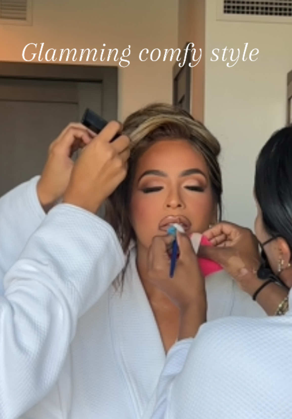 Always the best glam sessions!  @Kristal Heredia and @Elisa Bailon  #fy #fyp #glam #nymua #mua #ltk #ltkcon #nyfw 