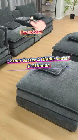 Corner Sofa Couch U-Shaped #furniture #newsofa #sofabed #sofa #couch #bonelesscouch #dreamsofa #sofawitharms #cornersofa #cupholders 
