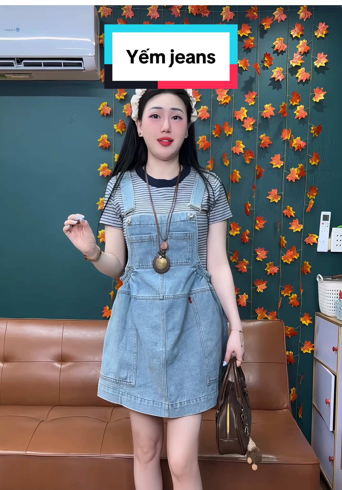 Yếm jeans xinh #yumydunggi #yemjeans #thoitrangnu 