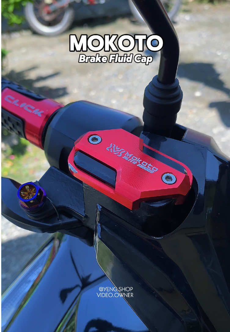 MOKOTO Brake Fluid Cap  For Honda Click  nasa yellow basket ang link mga boss  #motorcycle #motorcyclesoftiktok #motorcycleaccessories #hondaclick #brakefluidcap 