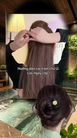 Hướng dẫn cách cài trâm chữ U cho chị em #tócđẹp #phụkiện #kẹptocxinh #foryou 