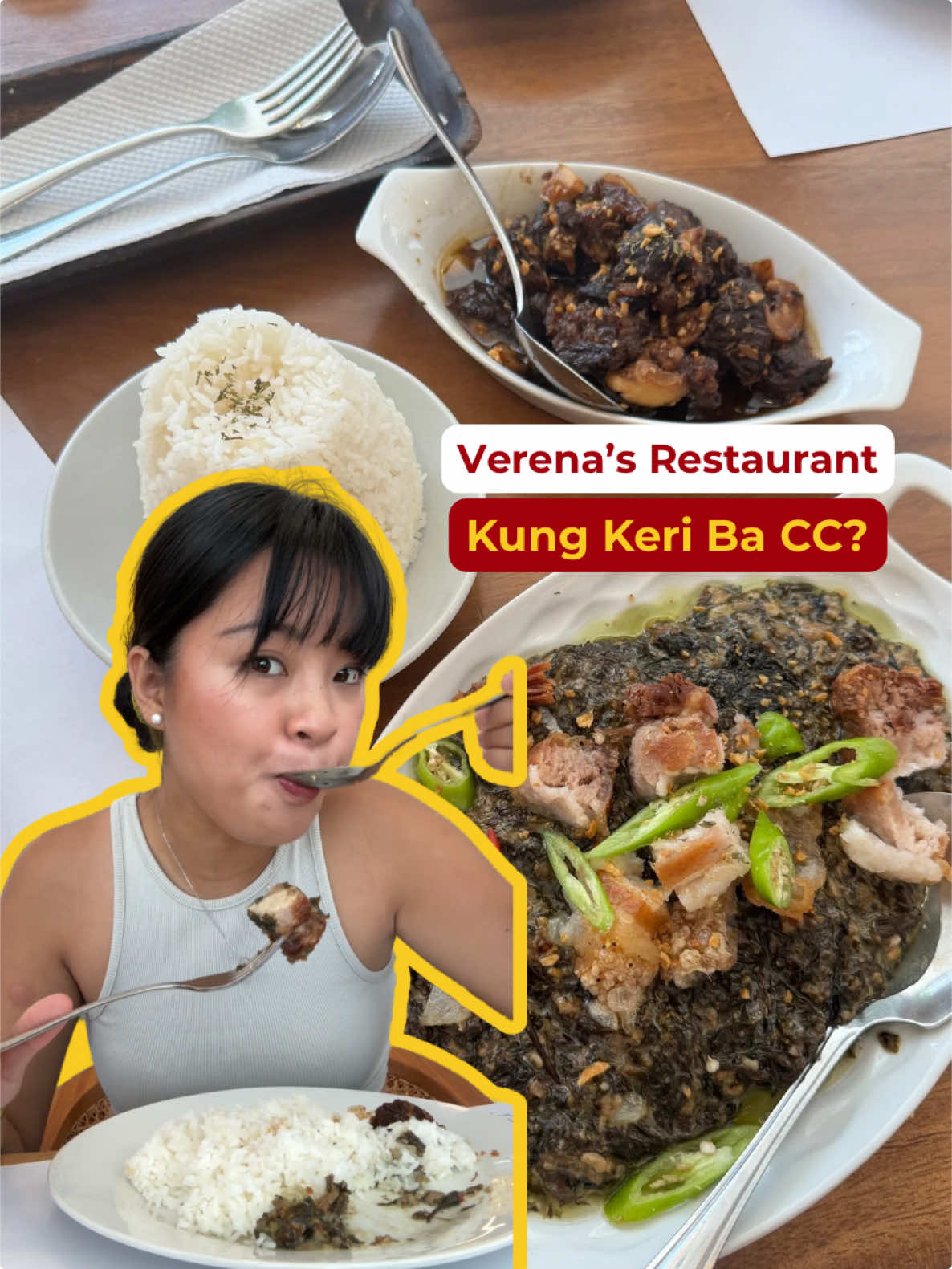 Keri nga ba ang CC sa Verena’s Restaurant? Where do you want to check Kung Keri Ba CC? Comment down below! #KasKasanBuddies #creditcard #creditcardph #FoodTok #KKBCC 