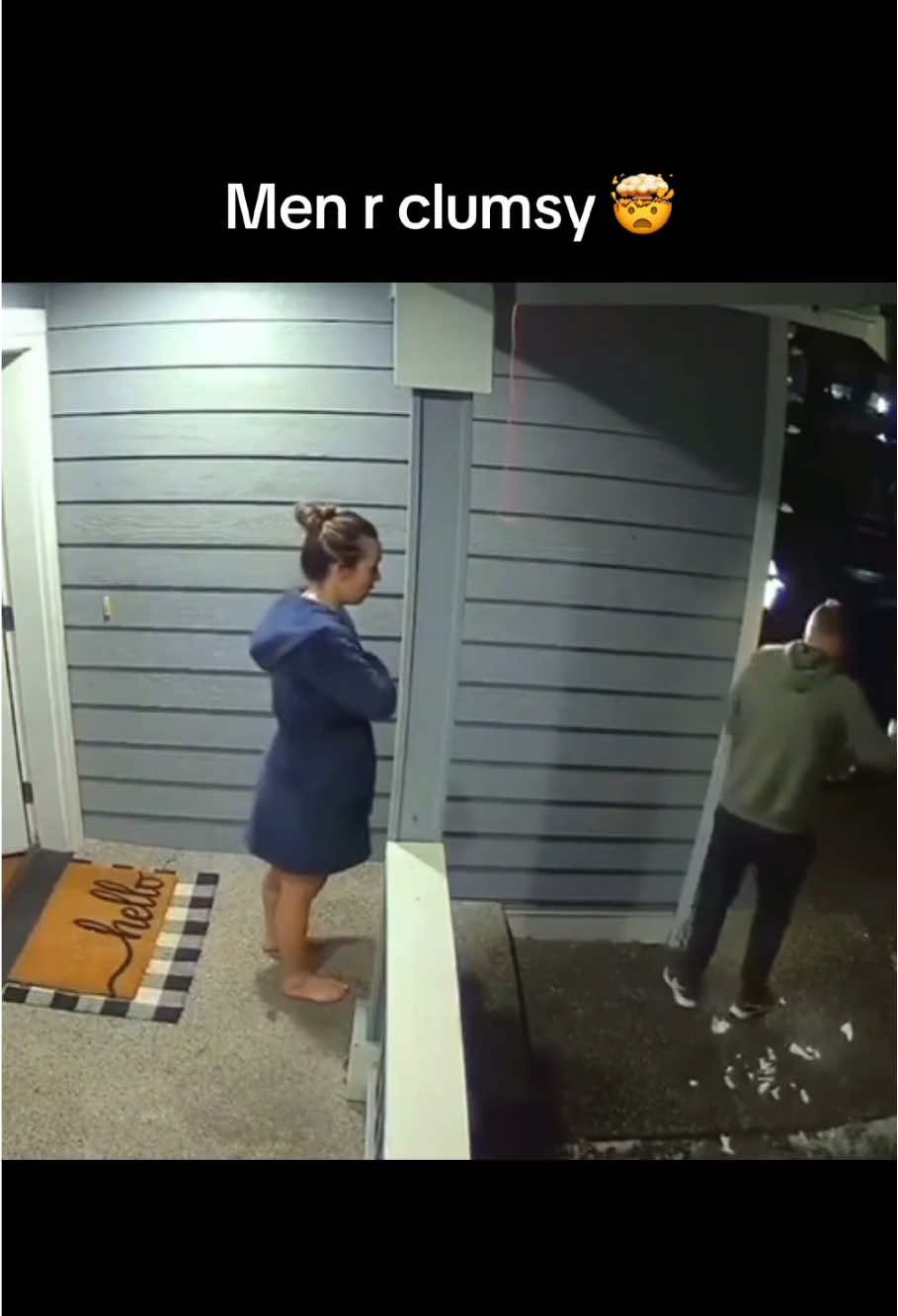An accident caught on camera #doorbellcam #funny #fall #ringcamera #funnyvideos