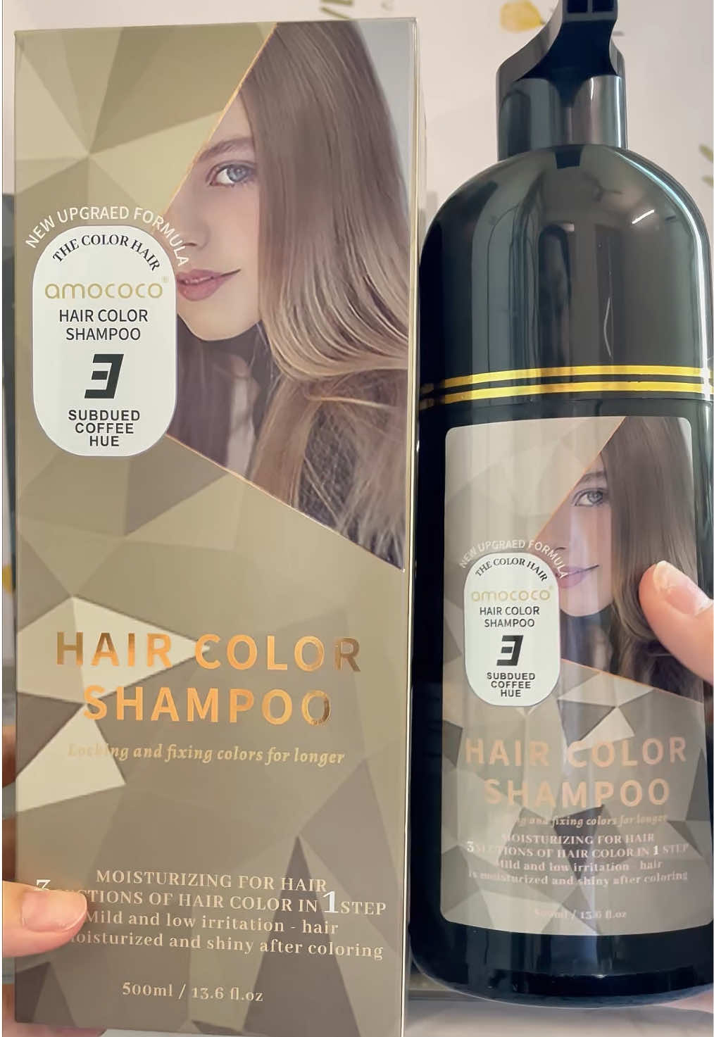 Great!👍 I found a hair dye that is very easy to dye.🤩#tinte #cabello #shampoo #shampooparacanas #barba 