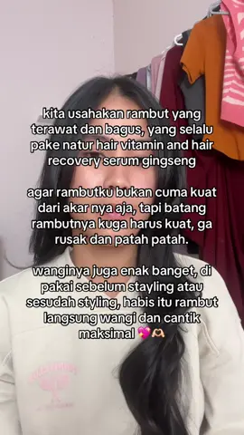 Natur hair vitamin dan serum gingseng cocok untuk mengatasi rambut kalian 😍🤩 #produklokal #shampolokal #kuatdariakar #rambutrontok