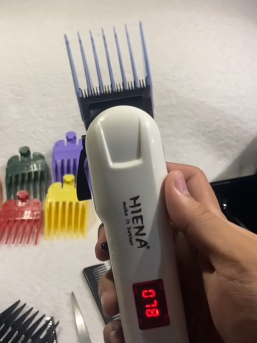 HIENA Men's Hair Clipper T-shaped Blade Trimmer Set #haircut #foryou #fyppppppppppppppppppppppp #foryoupage #Barber 