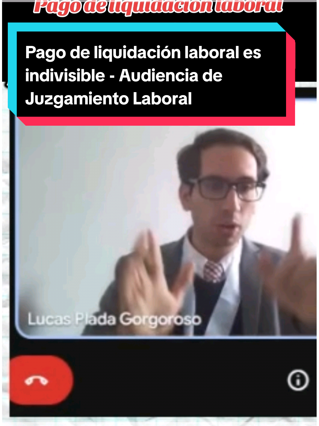 Pago de liquidación laboral es indivisible- Audiencia de Juzgamiento Laboral, demanda judicial de pago de Beneficios sociales y económicos.  #audiencialaboral  #juzgamientolaboral  #juiciolaboral  #liquidaciónlaboral  #demandalaboral 