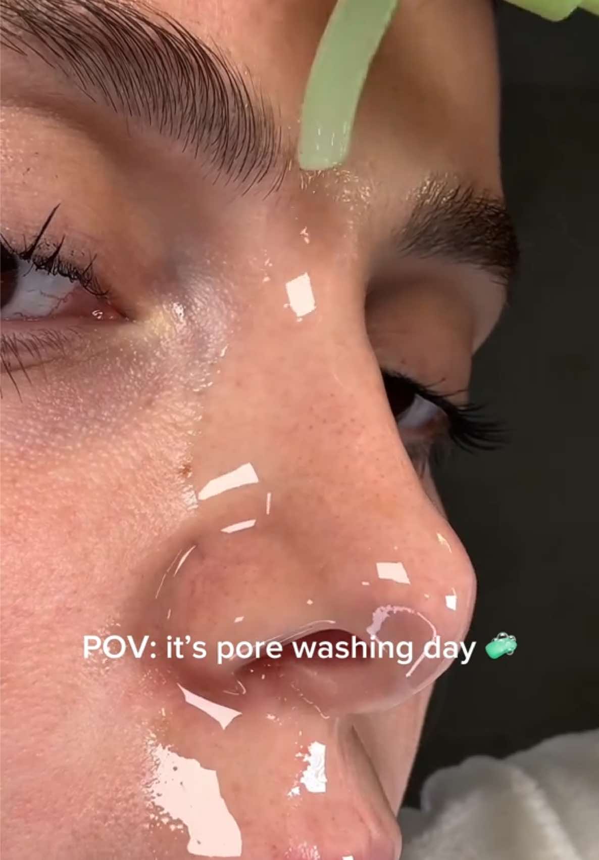 Say goodbye to clogged pores 👋🫧 @Abib Cosmetics 
 
 Deep cleanse, remove makeup & keep skin smooth with Abib’s Cleansing Oil ✨
 
 💚 Shop now on Amazon
 
 #abib #cleansingoil #wateryoilcleanser #makeupremover #porecleansingoil   