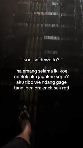 opo” tak usahakne dewe ojo dibandingke karo sek iseh njaluk tulung wong tuane