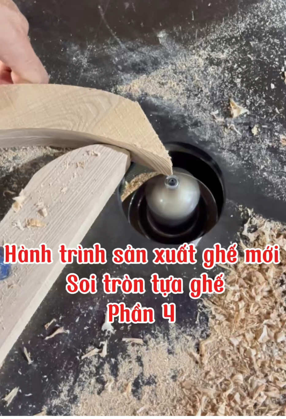 Quy trình sản xuất ghế của chúng tôi. Hành trình sản xuất ghế mới. Phần 4: Soi tròn tựa ghế.  #nội_thất_thuỳ_dương  #ghế_cafe  #quy_trình_sản_xuất #bàn_ghế_gia_đình#bàn_ghế_gia_đinhfg