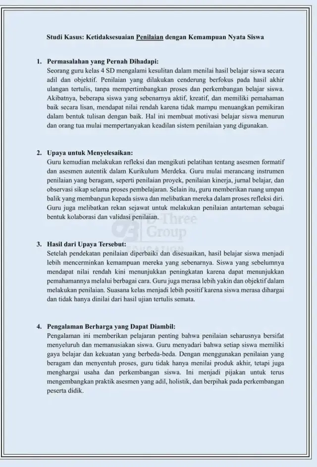 Studi KASUS dengan 4 Elemen. buat dibaca2 bapak/ibu #infoppg #ppg2025 #studikasus #ukpppg  #serunyabelajar 