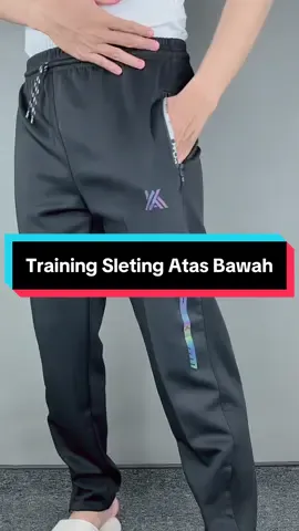 Celana Training Olahraga Sleting Atas Bawah Bahan Premium #celanatraining #celanaolahraga #training #celanamurah 