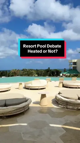Do you prefer a heated pool at all inclusive resorts?   If so whyyyyy?  I can’t stand a warm pool.  I want to cool off in the resort pool not take a bath 🤣. Let me know your thoughts in the comments. The pools at Joia Iberostar were sooo clean and nice.  #3days3noches #aruba🇦🇼 #allinclusiveresort #resortreview #iberostararuba 