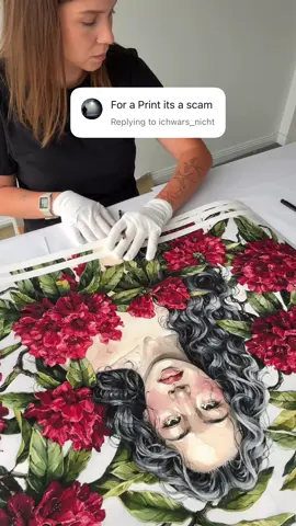 Let’s be real 🖤 If you don’t be one of 50 people in the world to own this gorgeous limited edition print you don’t have to ✨😍 #polinabright #warercolorpainting #watercolor 