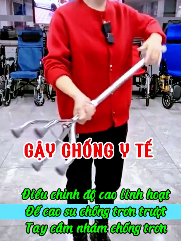 Gậy Chống y tế 4 chân có đế chống trượt chắc chắn, giúp người dùng chống bước đi an toàn hơn trên mọi mặt đường. Chiều cao điều chỉnh linh hoạt phù hợp với chiều cao từng người dùng. Đây không chỉ là một chiếc gậy chống thông thường. Mà nó còn là sự an tâm, an toàn trên từng bước chân của Ông Bà, Cha Mẹ mỗi ngày. #gaychong #gaychong4chan #gaychongchonguoigia  #gaychongyte #gaychongchonguoitaibien 