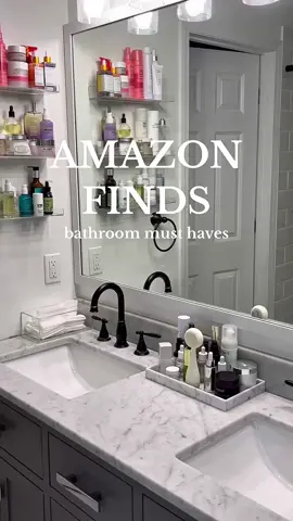 Amazon Bathroom Favorites #amazonfinds #bathroom #organization #organizewithme #amazonmusthaves 