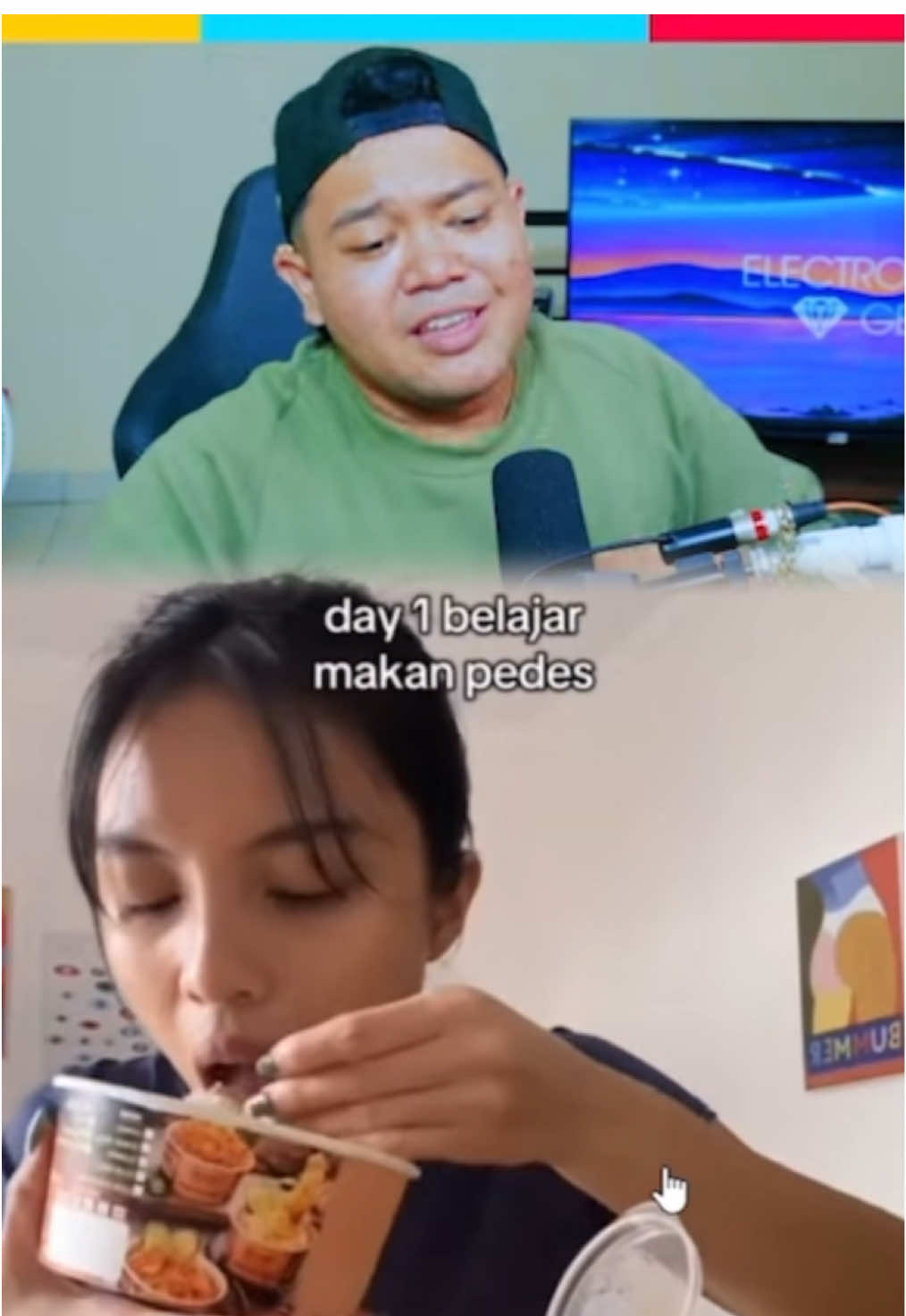 Dimakan mbak, bukan di colek anginnya 😂 #yourdudh #yourdudhreaction #react #reaction 