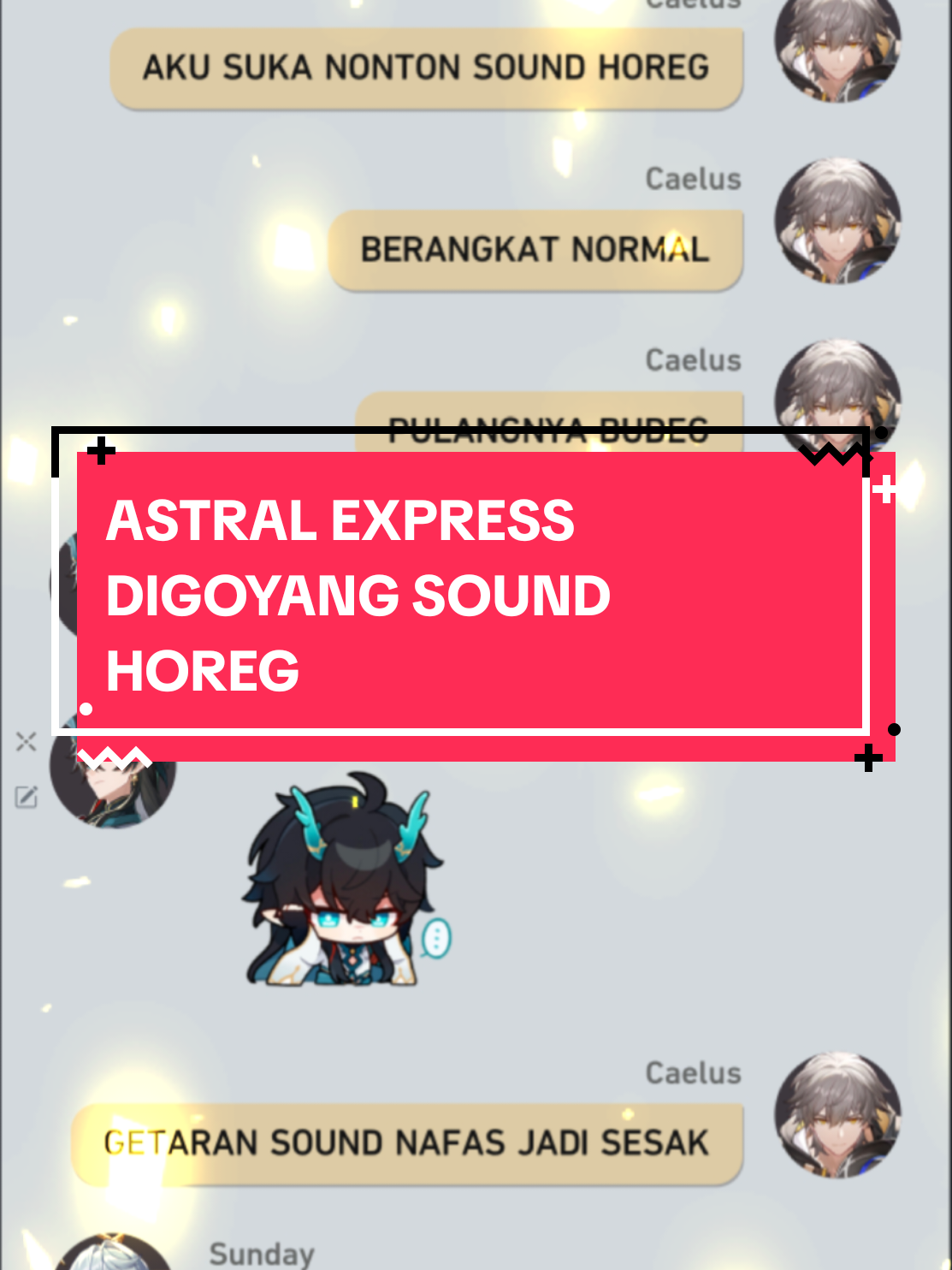 ASTRAL EXPRESS SOUND HOREG CAELUS #HonkaiStarRail #astralexpress #caelus #danheng #phainon 