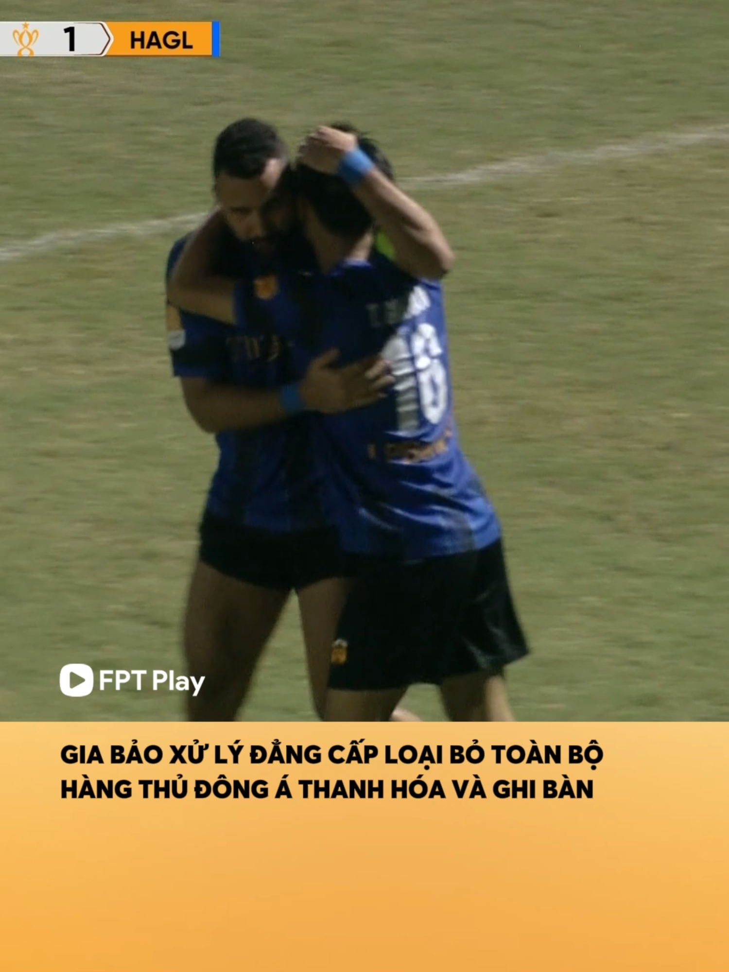 Gia Bảo có một pha xử lý rất đẳng cấp để đem về bàn thắng cho Hoàng Anh Gia Lai #FPTPlay #VLeague #CupQG #LPBS #ChứngKhoánLPBank #LPBankSecurities #SportsOnTikTok #fptbongdaviet