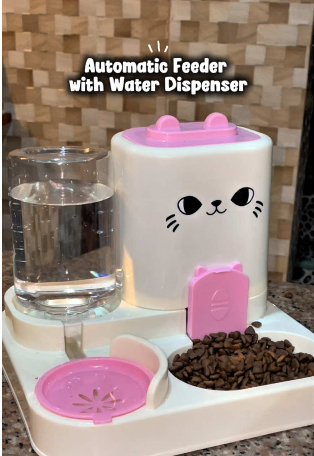 2 in 1 Pet Automatic feeder with Water Dispenser Cute design #automaticfeeder #2in1feederbowl #automaticpetfeeder #waterdispenser 