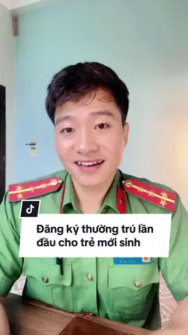 Đăng kí thường trú lần đầu hay còn gọi là Nhập khẩu cho con mới sinh #Longgiabao #vneid #dvc #LearnOnTikTok 
