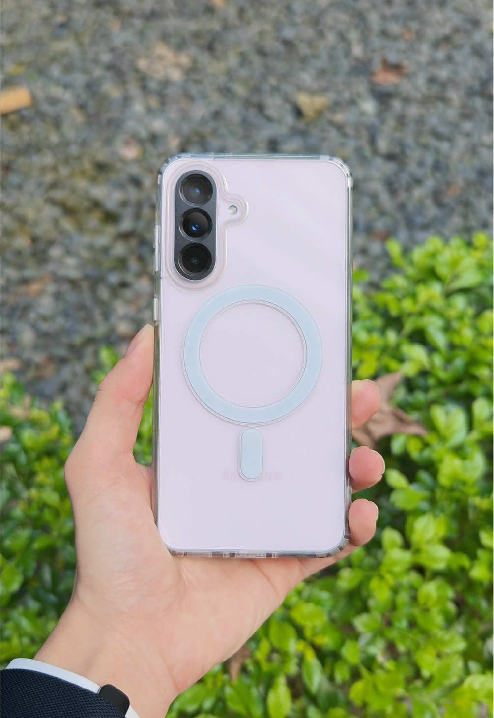 Case magsafe Galaxy A56 yang aku pakai bukan sekadar hiasan atau buat wireless charging, tapi bisa dipakai buat aksesoris pendukung #samsung #galaxya56 #android #case 