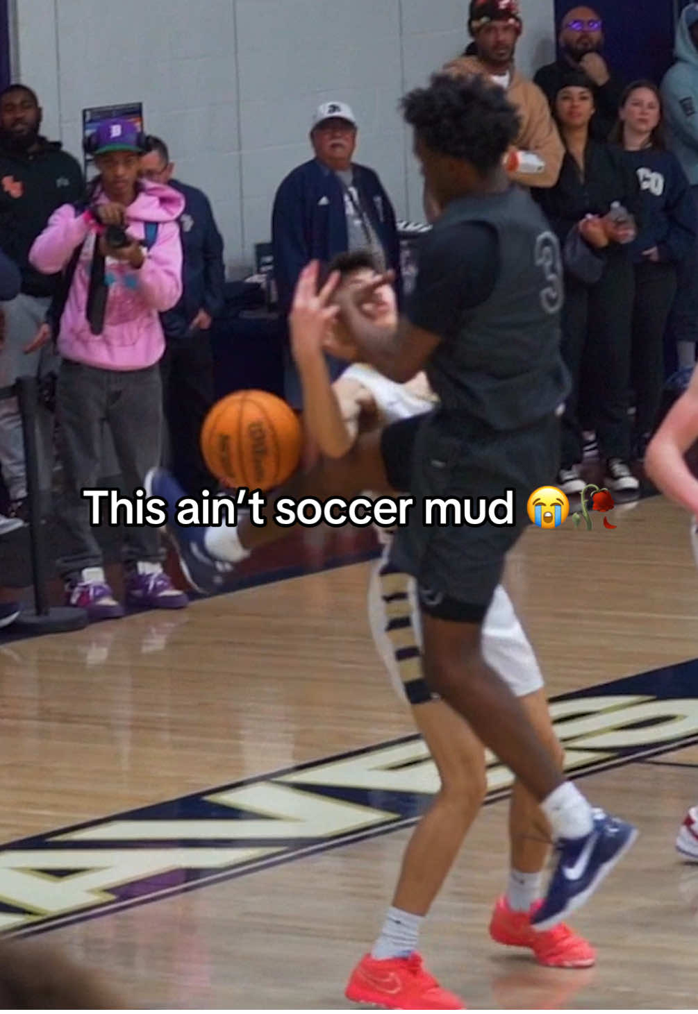 Bro was sick over the refs 😭 #aau #basketball #fyp 