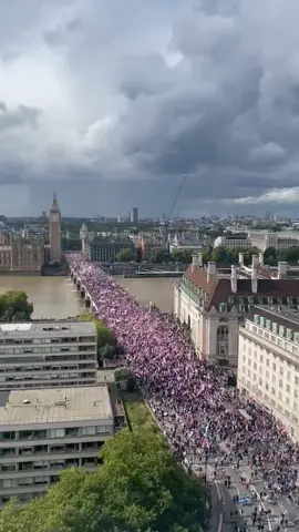 Over looking at Westminster Bridge today.. #rally #unitethekingdom #london #westminsterbridge 