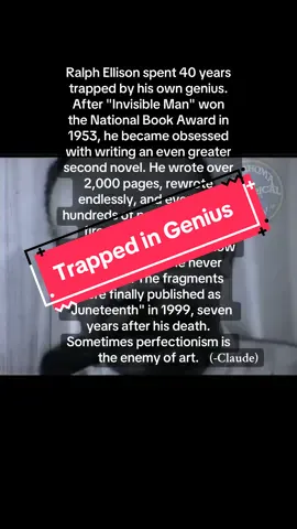 Born: March 1, 1914, Oklahoma City, Oklahoma.  Died: April 16, 1994, New York City, New York.  Education: Studied music at Tuskegee Institute but did not complete his degree.  Career: Author, novelist, literary critic, scholar, and musician.  Major Works Invisible Man: His groundbreaking 1952 novel exploring themes of racism, identity, and marginalization within the African-American experience. Shadow and Act: A 1964 collection of his influential essays on literary, social, and political issues. Juneteenth: An unfinished novel that was published posthumously in 1999.  Significance Invisible Man is considered a seminal and influential work of American literature, particularly for its portrayal of the Black experience. Ellison was a key figure in mid-20th century American literature, alongside writers like Richard Wright and James Baldwin. He was the first Black author to win the National Book Award for Fiction. #blackwriters #novelwriting #writers #writerlife #blackauthors 