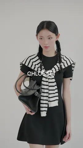 Set đồ basic trắng đen, đơn giản mà nổi bật 🤍🖤 #plclothing #damngan #damthun #damthethao #vaypickleball 