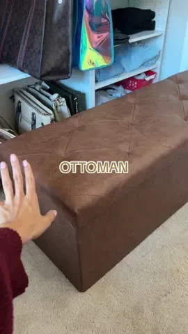 Ottoman bench #bedroomstorage #underbedstorage #storagebedframe #sectionalcouches #storageottoman