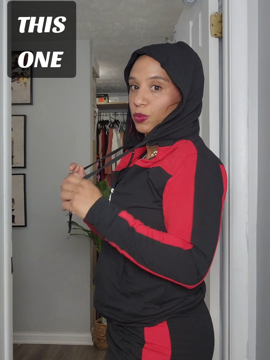 Your favorite 2 piece Fall track suit is here!!! Pick your favorite color and go!! Pockets, a hood, and comfortable???   Sign me up!!  #2piece #tracksuit #womenset #fallfashiontrends #womenover30 