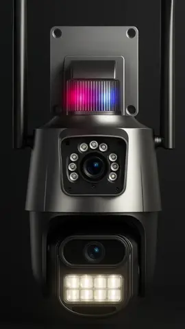 Câmera Ip De Segurança Externa Lente Dupla Com Sirene 3mp Full Hd 4K Wifi Visão Noturna App Icsee #camera #segurança #4k #wifi 